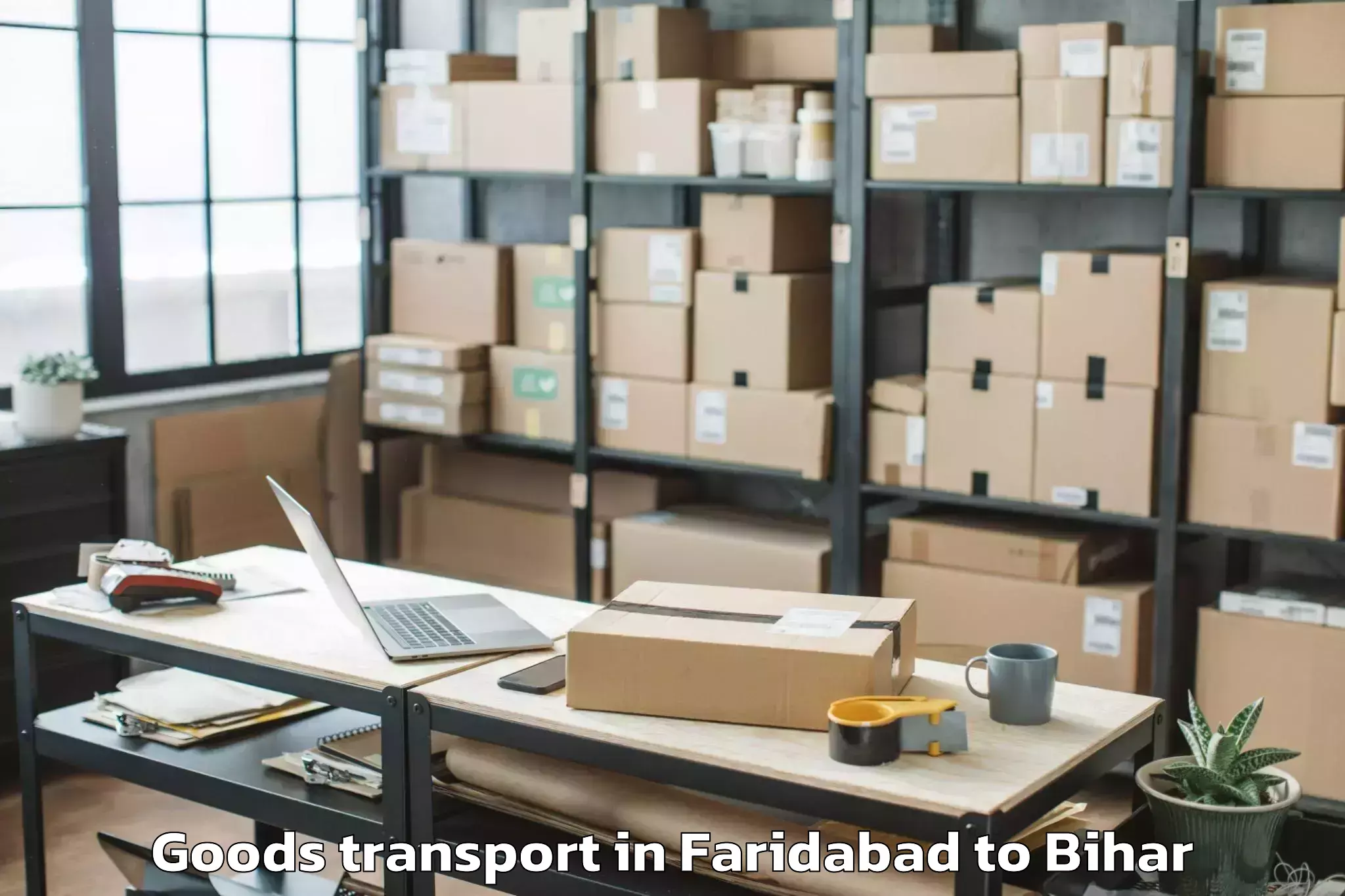 Top Faridabad to Raxaul Goods Transport Available